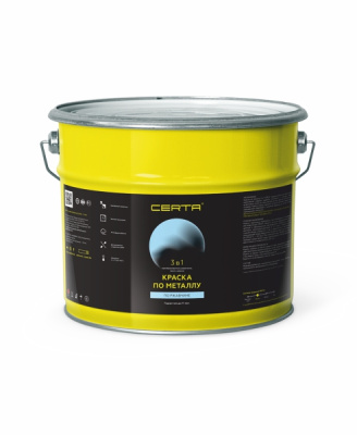 CERTA краска по металлу и ржавчине 3в1  зеленый матовый ~RAL 6005 (4,0кг)